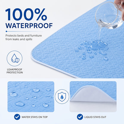 Washable Incontinence Pad Leak Proof Mattress Protector Reusable Cotton Bed Pad for Seniors Elderly Teens Menstruation Quilted Underpad Multiple Sizes