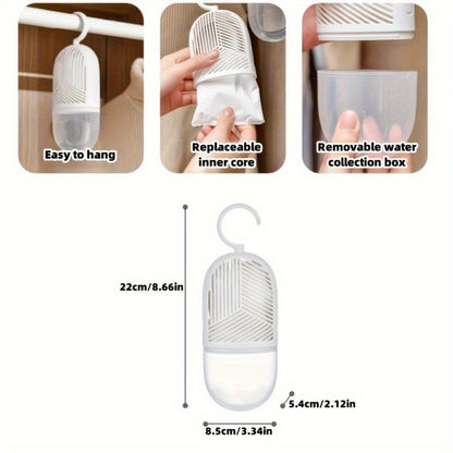 A Collection of 6 Reusable Dehumidifiers with Hooks - Ideal for Hanging in Bedrooms, Bathrooms, And Closets - Resistant to Mildew And Moisture - Does Not Need Electricity - a Great Gift for Loved Ones