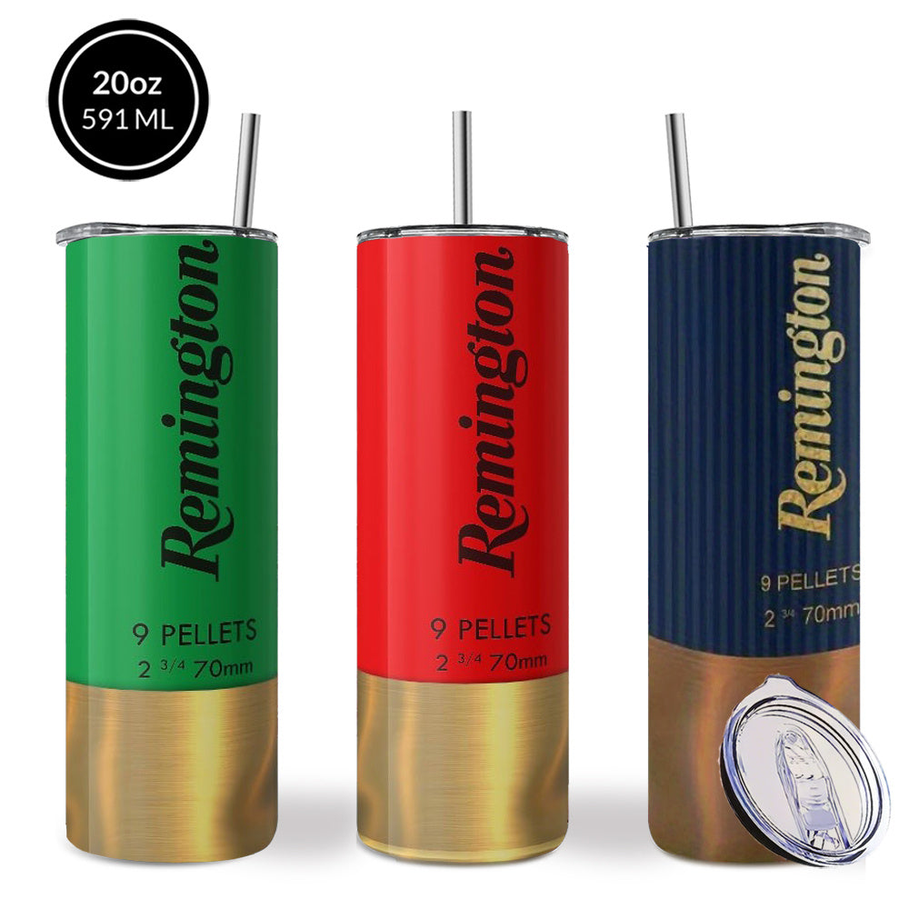 Bullet & Hunting Design Coffee Mugs, 304 Stainless Steel Insulated Tumbler With Lid & Straw, Beverage Container & Travel Cup, 20oz Camping Drinkware, Ideal Gift For Men, Birthday, Parties, Holiday, Father'S Day, Thanksgiving Day, Halloween