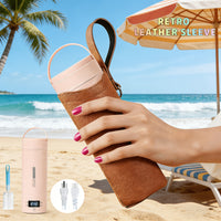 LEATHER SLEEVE-Pink