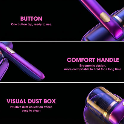 Handheld Mattress Vacuum - Heavy-Duty 12Kpa Low Noise Deep Cleaning Machine Suitable for Beds, Sofas, Pillows & Mattresses - Portable Stain,, Allergen Removal
