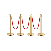 4 Pcs/3 Red Velvet Ropes