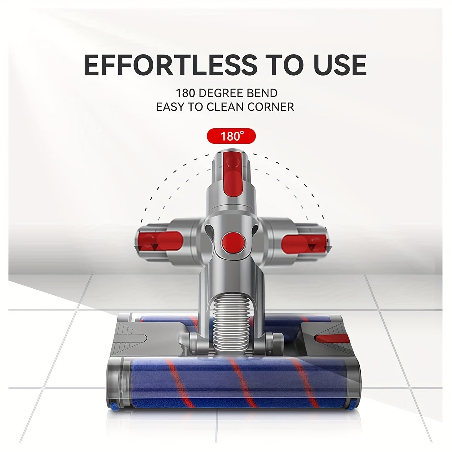 Replacement Brush Head for Vacuum Cleaners, Compatible with V7, V8, V10, V11, And V15 Series, Featuring a Double Roller Design for