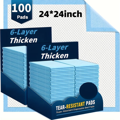 XXXL Extra Large Thickened Disposable AdultPad, Large Size (34*28/23.6*23.6inch)Absorbent And Leak-proof, Incontinence Mattress, Suitable For Elderly Care, Adult Sheets Anti-fouling, Pet Bowel Training Mat, 100pcs Value Package