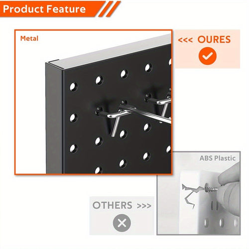 2/4pcs Ultrawall Metal Pegboard Wall Panels | Peg Boards For Garage Tool Storage, Durable Metal Construction