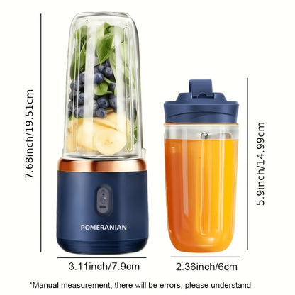 A Compact Electric Blender for Juices, Coffee, Milkshakes, And Smoothies. It's Rechargeable And Easy to Carry, Perfect for Outdoor Activities And As a Camping Gift