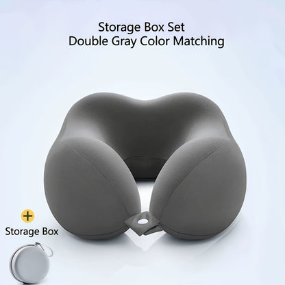 Comfortable Neck Pillow Designed for Ergonomics, Featuring a Storage Bag. Ideal for Travel, Napping, And Office Use, It Offers Slow Rebound Support And Has a Machine Washable Cover