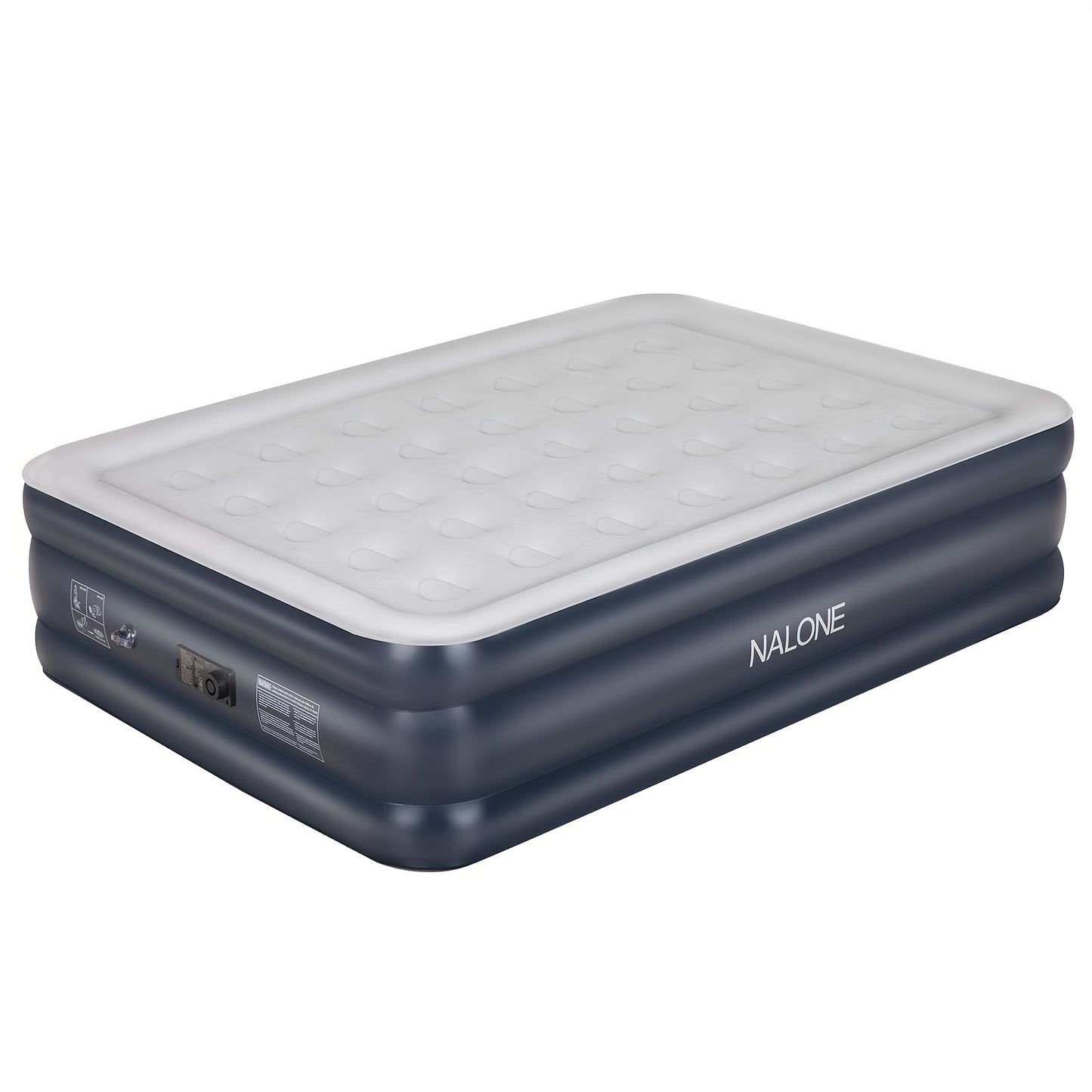2025 Upgraded Fast Blow Up Air Mattress with Built in Pump | 18'' Self Inflatable Portable Air Bed for Home, Travel & Camping | Includes Carry Bag