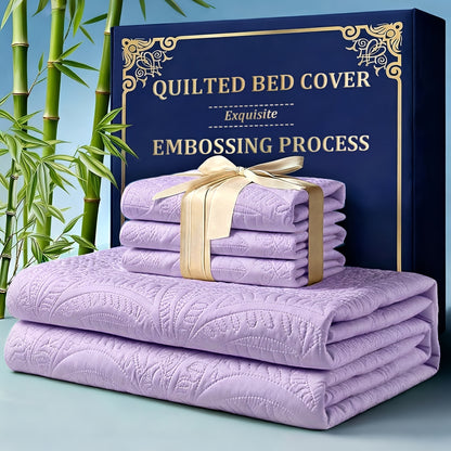 2/3pcs Quilt Set Bedspreads( Include 1 Quilt 1 Or 2 Pillowcases) Lightweight Microfiber Bedspread - Modern Style Coin Pattern Coverlet Soft And Skin-friendly Quilt Anti-allergy And Machine Washable Suitable For School Dormitories