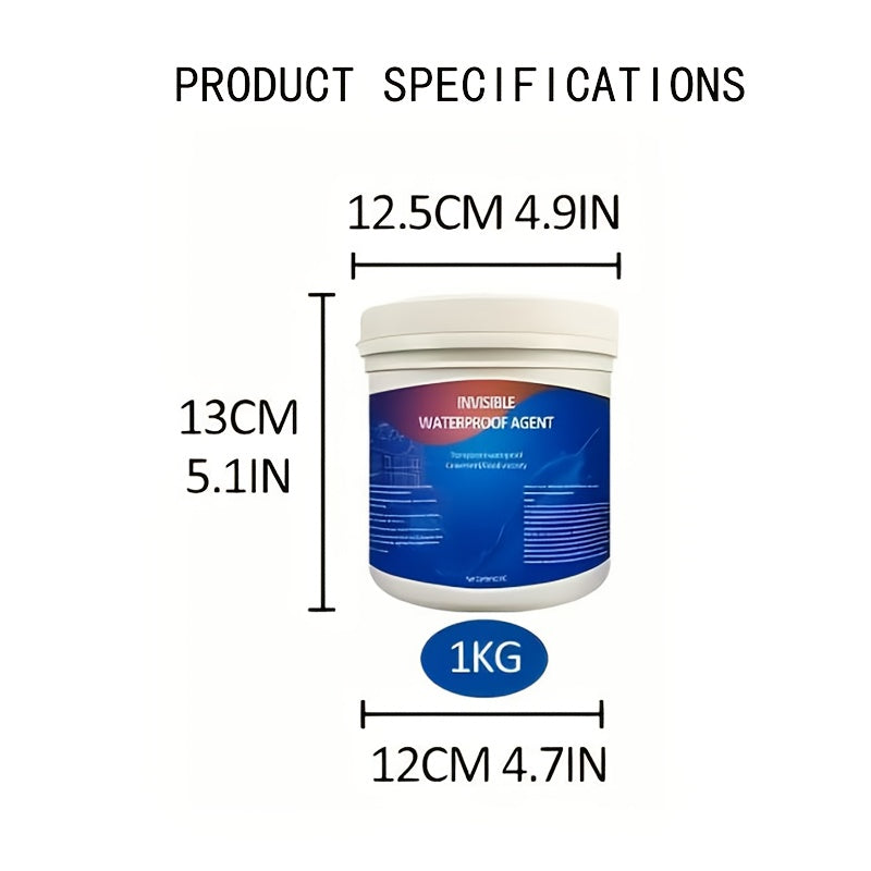 Premium 2.2LB Waterproof Tile Glue - Transparent, Leak-Proof Sealant for Outdoor Terraces & Bathrooms