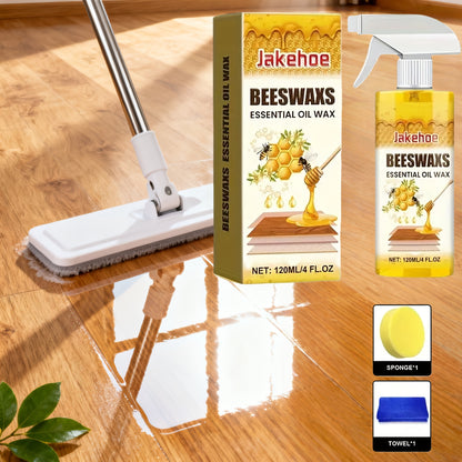 4.06oz Multi-purpose Wood Floor Beeswax Care Spray Cleaner - Suitable for Wood Floor Cleaning, Polishing And Scratch Repair. for Hardwood Floors, Beeswax Formula, Aromatherapy Scent