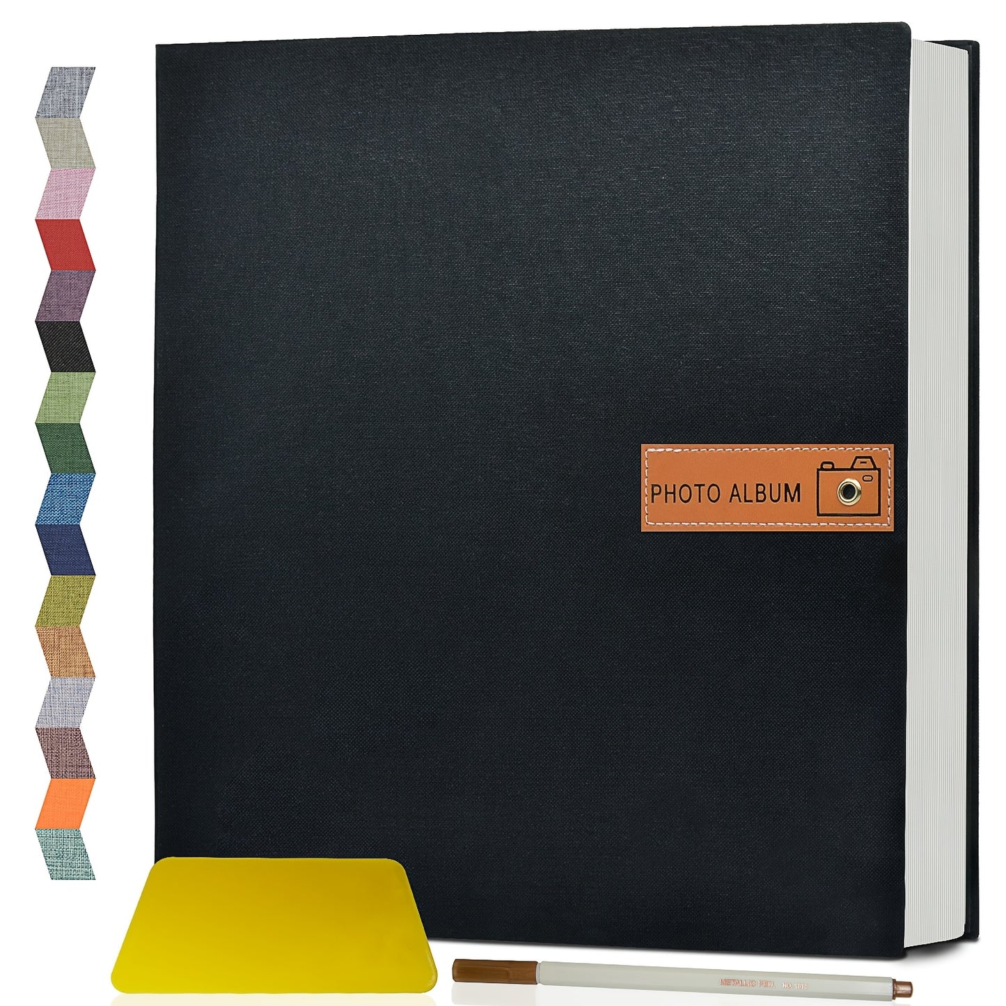 1pc Large Photo Album Self Adhesive 4x6 5x7 8x10 Scrapbook Album Picture Book, Gifts For Mom, Family Baby And Wedding, With Metal Pen And Plastic Board Photo Album Book Valentines Day Gifts Mother'S Day Gift