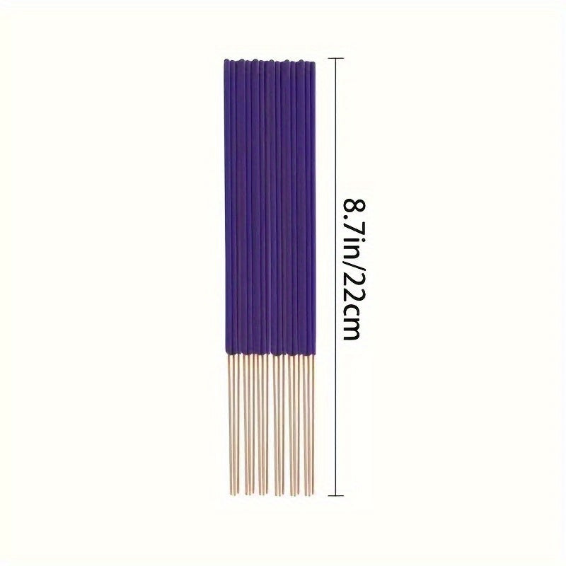 195pcs/ bag, 8.7in Natural Lavender Incense Stick, Suitable for Home Use, Yoga Room, Tea Room, Meditation Scene