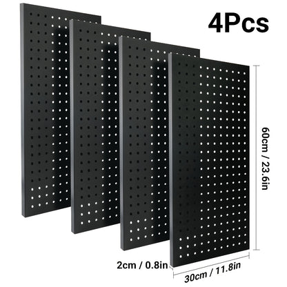 2/4pcs Ultrawall Metal Pegboard Wall Panels | Peg Boards For Garage Tool Storage, Durable Metal Construction