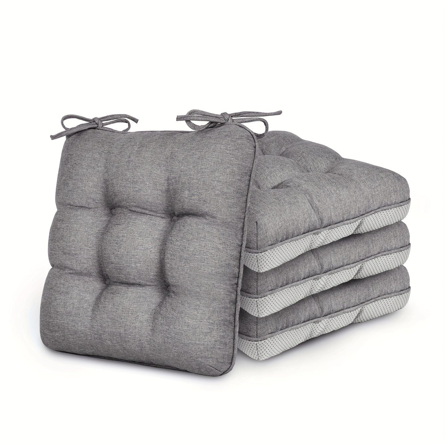 New Year 4/8pcs Memory Foam Chair Cushions, M L Size Available, Outdoor/Indoor Chair Pads for Dining Chairs 4/8 Pack, Seat Cushions for Kitchen, Dining Room, Office, Patio Chair