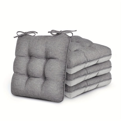 New Year 4/8pcs Memory Foam Chair Cushions, M L Size Available, Outdoor/Indoor Chair Pads for Dining Chairs 4/8 Pack, Seat Cushions for Kitchen, Dining Room, Office, Patio Chair