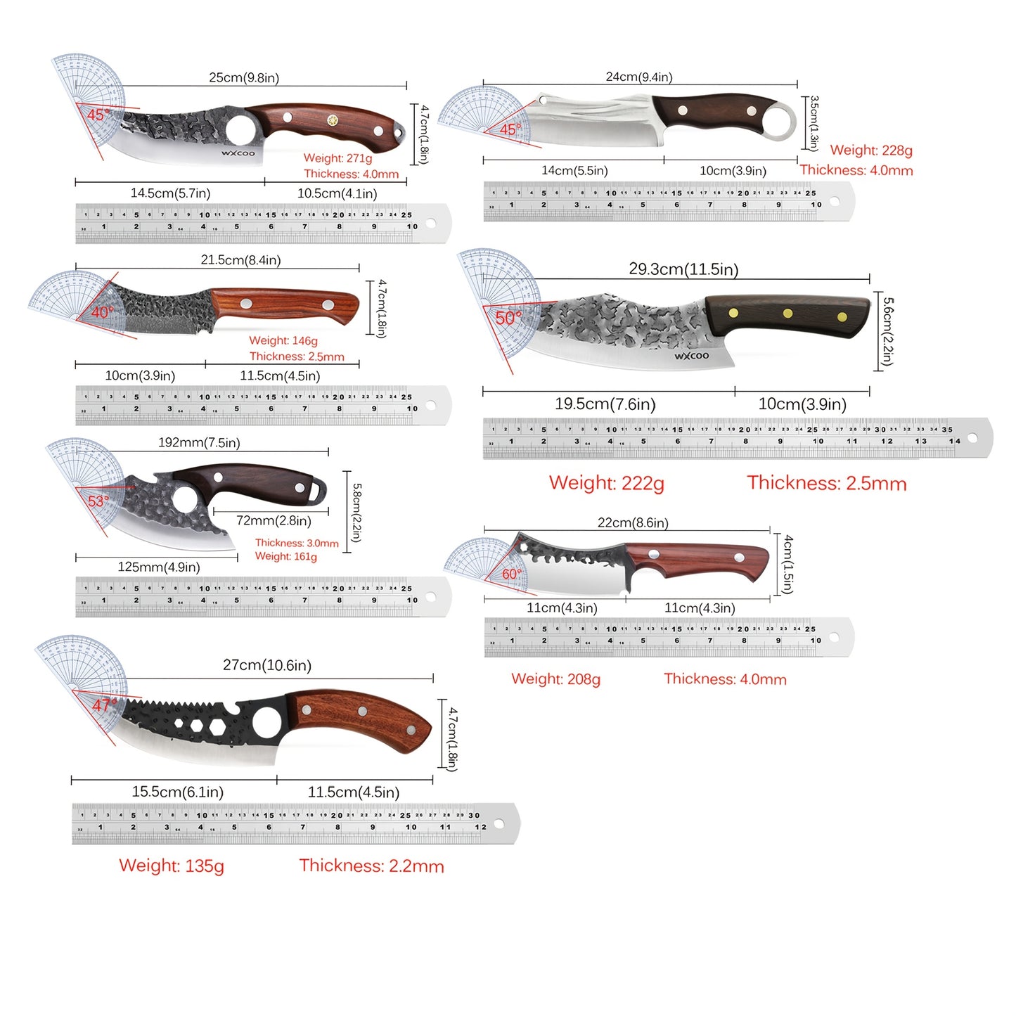 3/4pcs, Kitchen Chef Knife Set, Barbecue Knife Utility Knife Stainless Steel Boning Knife Professional Vegetable Chopper Fish Knife Mini Knife Cheese Pizza Small Pocket Knife For Kitchen Convenience