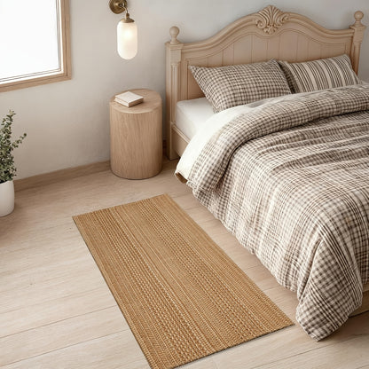 Washable Area Mat Non Slip Rubber Backed Living Room Rugs Braided Woven Cotton Kitchen Rugs Indoor Entryway Mat Floor Mat for Dining Living Room Bedroom kitchen rugs