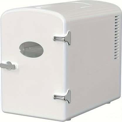 9 Can Mini Observation, Portable Cooler & Warmer, Compact Fridge for Skincare, Beverage, 1.59gal with Window, 1.59gal Compact Mini Fridge: Cooling & Heating Function for Versatile Use And with Cooling And Heating Capabilities - Ideal for Any Space