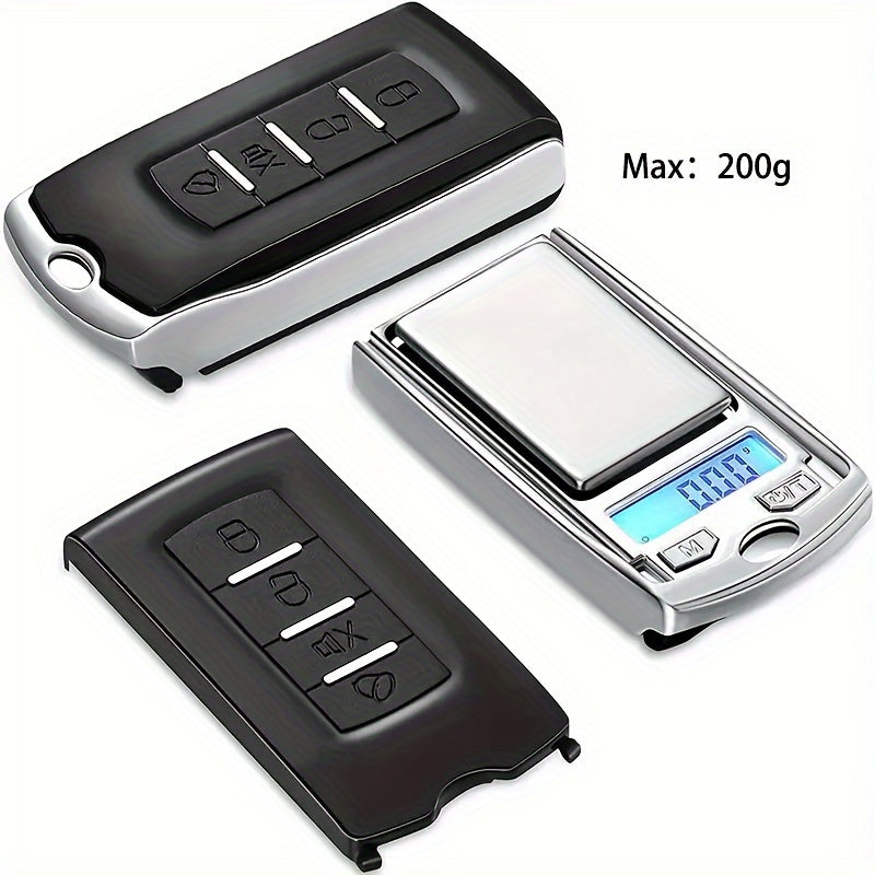 1 Mini Digital Backlit Pocket Scale 0.01g Precision, Portable Keychain Scale for Jewelry, Herbs, Food, Kitchen