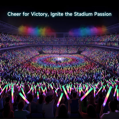 103pcs/ 70pcs/ 40pcs Foam Glow Stick SetsThese Colorful Foam Light Sticks Feature Three Distinct Flashing Modes And Are Perfect for Various Occasions, Including Parties, Weddings, Birthdays, Concerts, Christmas, And New Year Celebrations.