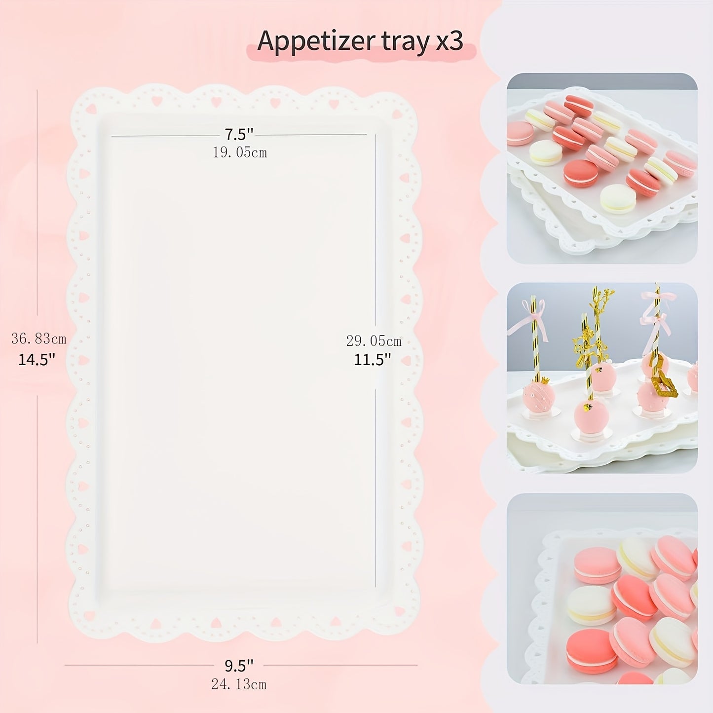 10pcs Cake Stand, Cupcake Stand with 3 Double-layer Cupcake Stands, 3 Three-layer Cupcake Stands, 4 Appetizer Trays, Suitable for Birthdays, Weddings And Other Parties