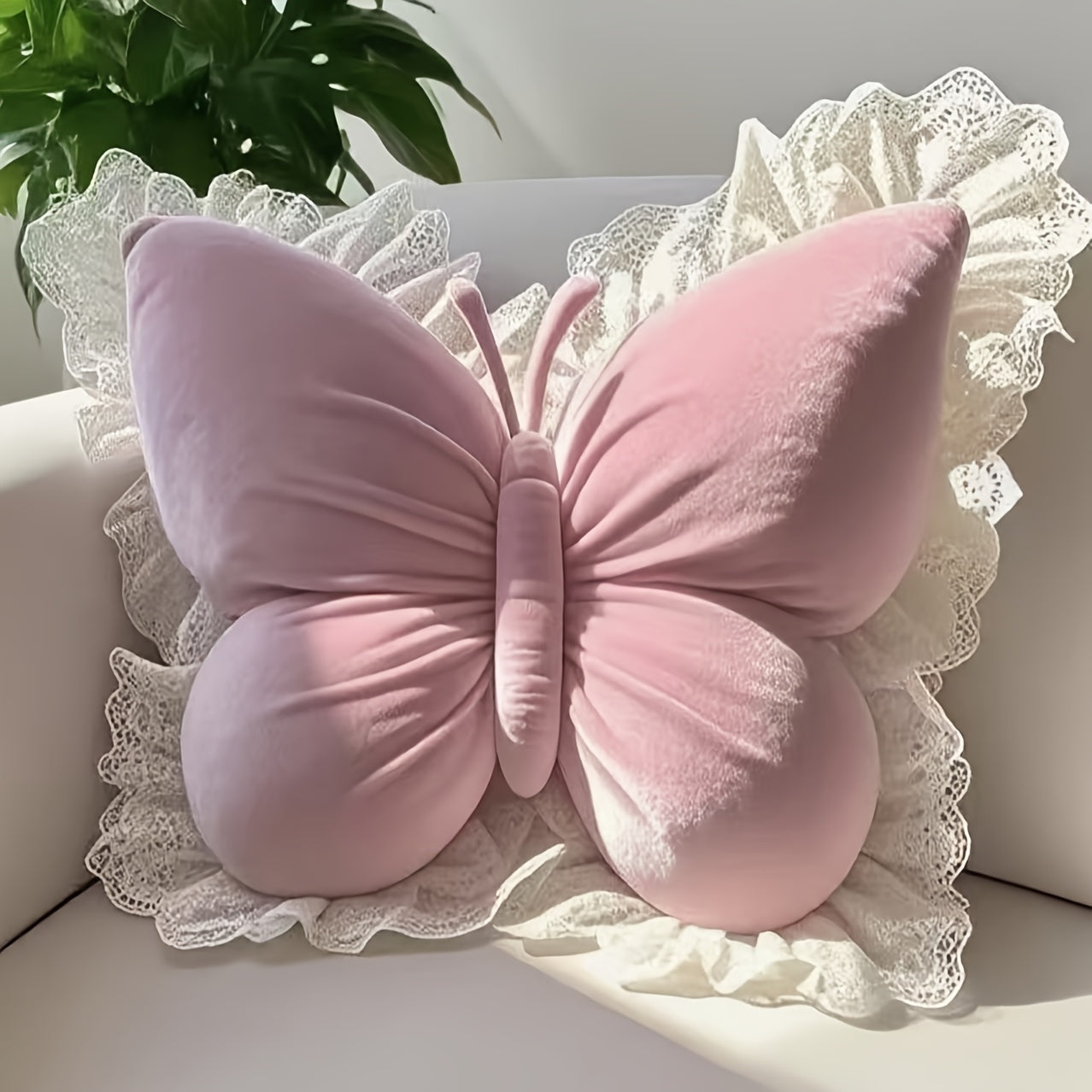 1pc Butterfly Pillow Waist Protection High Value Female Home Car Birthday Gift Bedroom Bedside