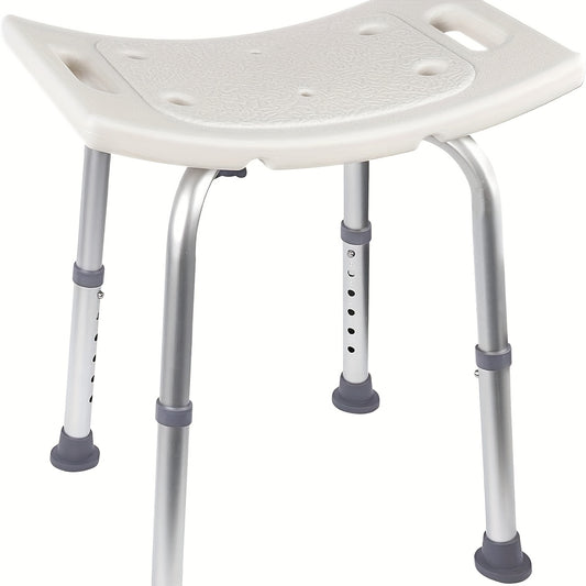 Shower Bench with Suction Feet – Adjustable Non-Slip Bath Stool, 350 LBS Capacity, Rust-Proof Aluminum, Medical Grade Bath Seat for Seniors, Adults & Disabled, Fits Showers & Tubs