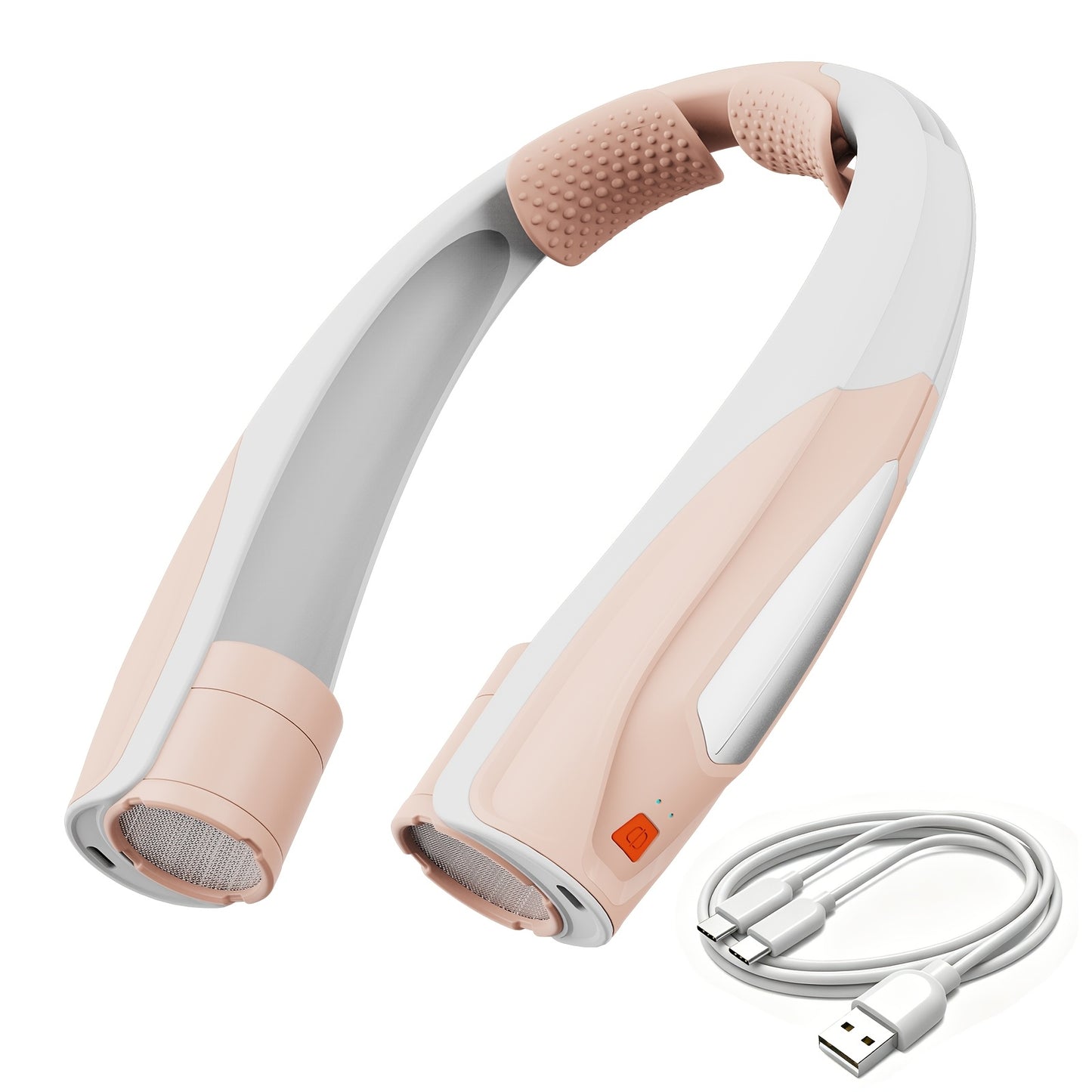 Ultra-Long Battery Life: 6-20 Hours, Dual Wind Speeds, Super Quiet Brushless Motor, 3000mAh*2, Durable USB Charging, Soft Silicone Neck Strap, Ideal for Work, Travel, Sports, and Outdoor Activities, Outdoor Sports Fan|Ergonomic Neckband Fan|Durable