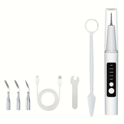 Electric Tooth Cleaner with 5 Cleaning Modes, 2 Replacement Heads & LED Light – Perfect Holiday Gift, Water Flosser Teeth Cleaner, Water Pick Replacement Tip, Mini Travel Water Flosser, Portable Water Flosser, Flosser Water Electric, Electric Toothbrush,