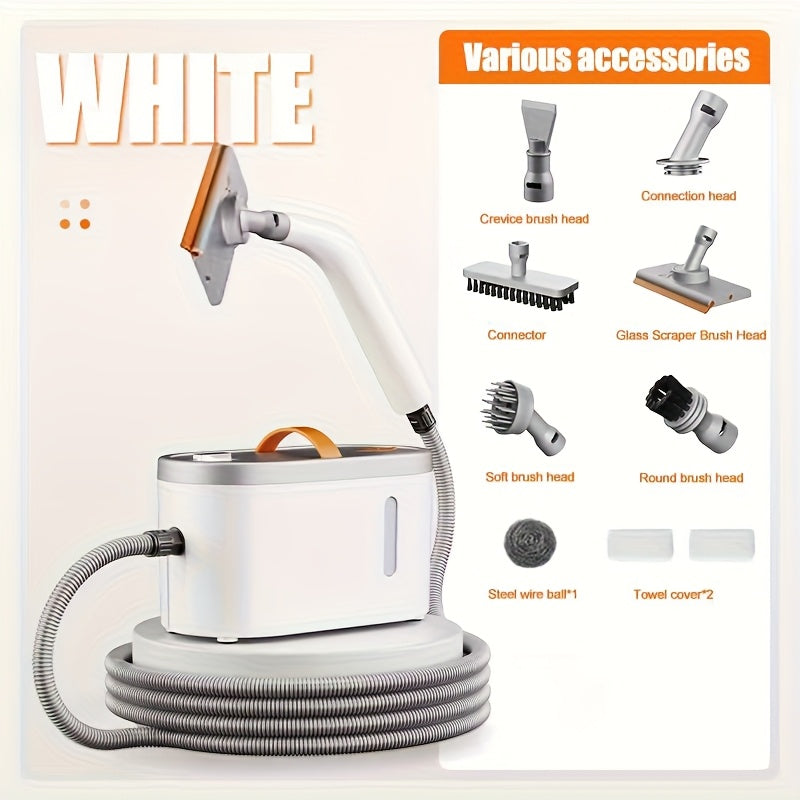 [Portable Steam Cleaner] 2.3Bar Steam Cleaner, 15 Seconds Heating, 750ML Water Reservoir, Portable Steam Cleaner With 9pcs Additions, Household Steam Cleaner For Dirt, Grease, Cement Grout, Tiles, Floors, Car, 1200W