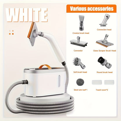 [Portable Steam Cleaner] 2.3Bar Steam Cleaner, 15 Seconds Heating, 750ML Water Reservoir, Portable Steam Cleaner With 9pcs Additions, Household Steam Cleaner For Dirt, Grease, Cement Grout, Tiles, Floors, Car, 1200W