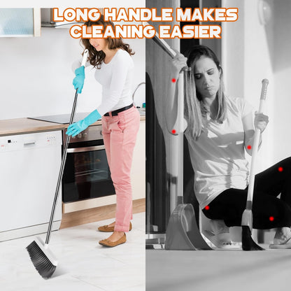 3-In-1 Foldable Broom with Dustpan Combo Set And 4-In-1 Floor Brush with Long Handle, 2-In-1 Efficient Cleaning Flexible Design Quick Dust Removal Dorm Room Essentials Good Helper for Home Office Cleaning, a Versatile Cleaning Tool Set