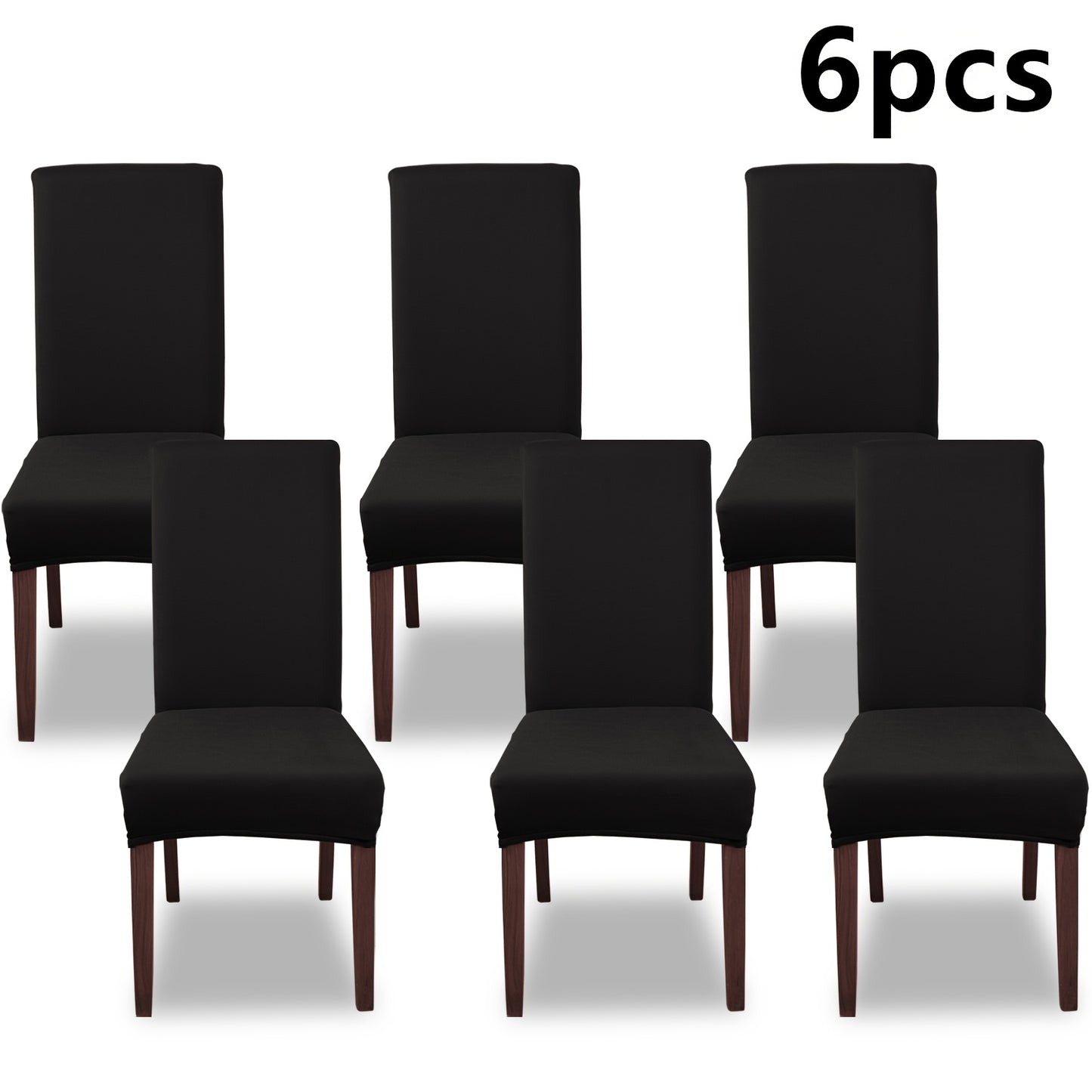 4pcs/6pcs Sliky Fiber Fabric Elastic Home Kitchen Chair Covers, 4/6pcs Set Milk Elastic Home Kitchen Dining Chair Slipcover, Chair Cover, Furniture Protector for Wedding Office Living Room Hotel, Home Decoration, Wedding Season