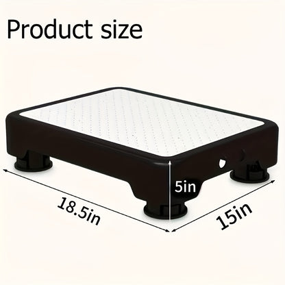 Step Stool Anti-Slip Heavy Duty – Portable Mobile Stepping Stool with Textured Non-Slip Surface & Sturdy Base | Indoor Outdoor Use for Elderly, Bathroom, Toilet, Stairs & Standing Assistance