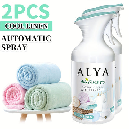 2/5pcs (8.45oz Each) Fragrances Aromatherapy Air Freshener Spray, 6 Scents - Lavender, Cool Linen, Magnolia, Mixed Berries, Ocean And Vanilla, Multi-Purpose Odor-Fighting Room Spray, Ideal for Car, Office, Home, Bathroom, Fabric, Closet Fresh Scent