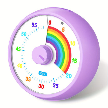Visual Countdown Timer, 60-Minute Timer Suitable for Classrooms, Offices, Kitchens, And Desktops, Featuring Silent Operation for Effective Time Management