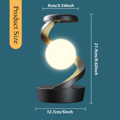 HNJUGFE Minimalist Halloween Creative Floating Night Light Wireless Phone Charger Smart Desktop Visual Floating Rotating Lamp Bedroom Party Atmosphere Lamp Smartphone Wireless Charging Night Light Christmas Gifts, Birthday Gifts