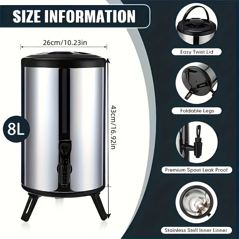 Insulated Beverage Dispenser - Keeps Drinks Hot Or Cold, Perfect for Coffee And Tea - Ideal for Home, Kitchen, Travel And Parties Insulated Coffee Tumbler