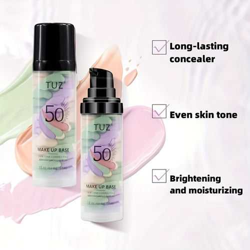 4pcs Tri-color Barrier Cream, A Variety Of Colors Mixed with BB Cream, Long-lasting Moisturizing, Light Texture, Natural Fit, Long-lasting Anti-smudge, Perfect for Travel And Gifts!