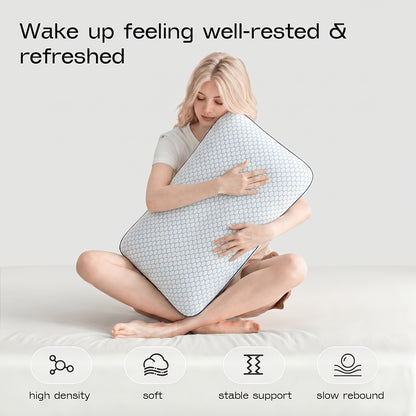 1pc Pillows for Side, Back and Stomach Sleepers, Bed Pillow with Washable Cover and Breathable Mesh, Bed Pillow for Sleeping (Standard Size)
