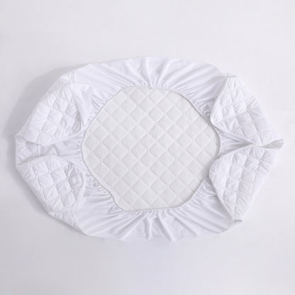 2pcs Mattress Protector Fitted Sheet No Noise Breathable Mini Crib Cover Quilted Protective Play Mat
