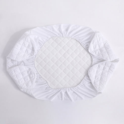 2pcs Mattress Protector Fitted Sheet No Noise Breathable Mini Crib Cover Quilted Protective Play Mat