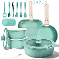 24-Piece Green Detachable Set