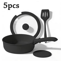 5-Piece Set, Black, Detachable