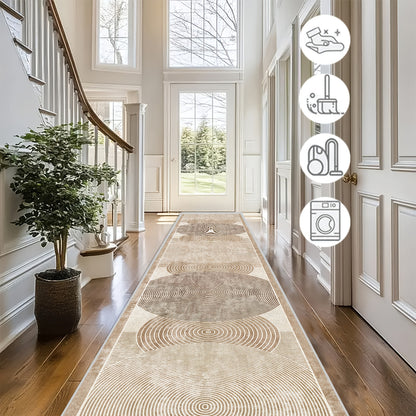 One Modern Area Rug Available In Beige/grey/black/brown, with Non-slip Backing And Machine-washable Design. Perfect for Indoor/outdoor Use In Hallways, Kitchens, Living Rooms, And Patios. Complements Both Modern And Traditional Home Or Office Decor
