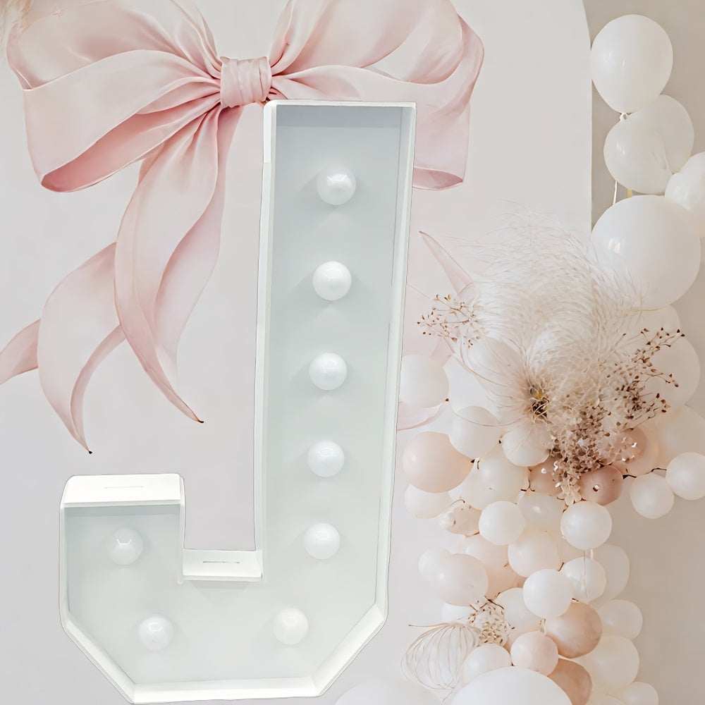 Cool White - 3ft Tall Marquee Letters Frame Cool Lighted Letters - /LOVE/HBD DIY Displays for Weddings, Proposals & Celebrations Wall Pediments KT Board