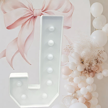 Cool White - 3ft Tall Marquee Letters Frame Cool Lighted Letters - /LOVE/HBD DIY Displays for Weddings, Proposals & Celebrations Wall Pediments KT Board
