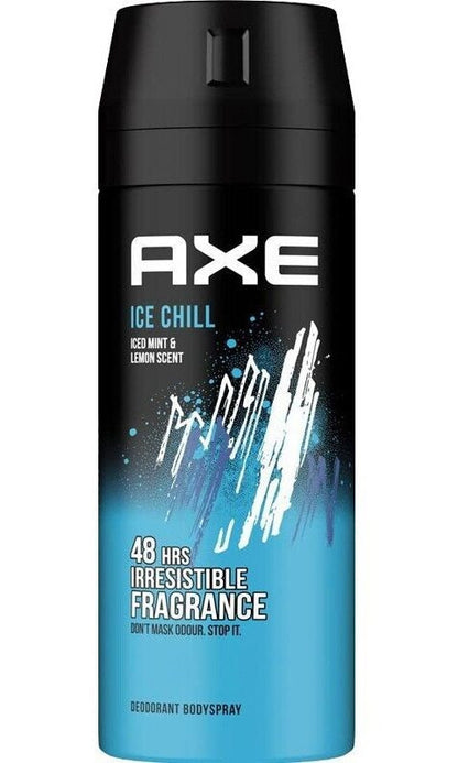 Axe Ice Chill Deodorant x [3 Pack] Body Spray for Men, Fresh Cool Scent, 150ml (5.07 oz)