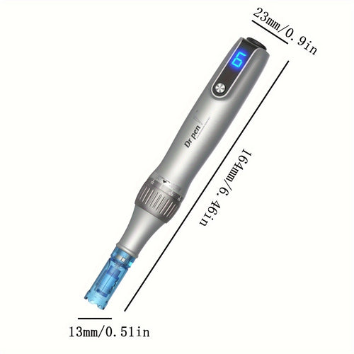 Dr.Pen M8S Microneedling Pen Professional Skin Care Kit - Electric Derma Pen with 20pcs 0.25mm Round Nano Cartridges, Collagen Induction Therapy Beauty Tool for Face & Body